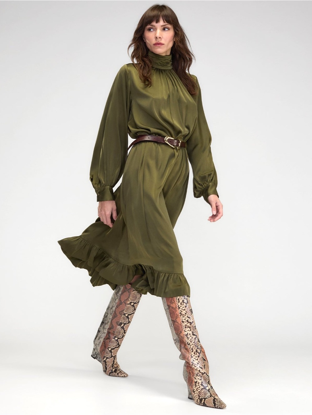 CYNTHIA ROWLEY
Monroe Silk Charmeuse Dress